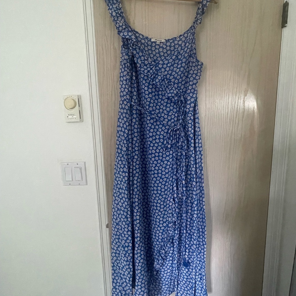 Madewell Ruffled Wrap Maxi Dress in Mini Daisy | Size 12